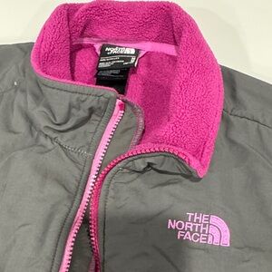The North Face Charcoal and Magenta Fleece Jacket